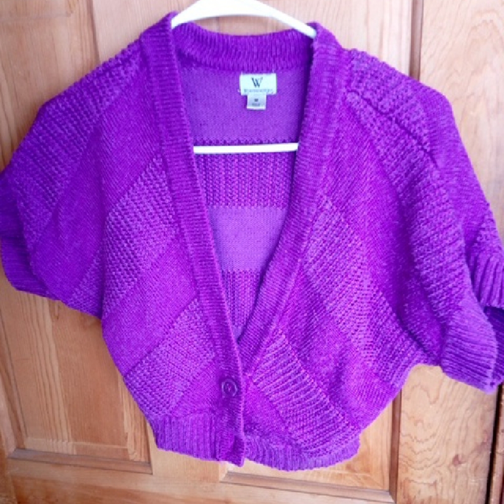 Elegant Purple Women's Cardigan